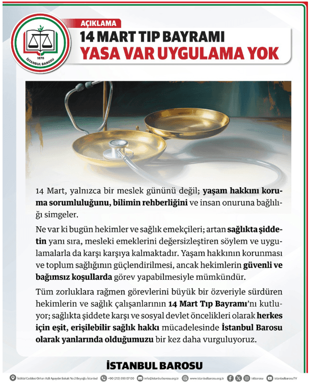 14 Mart Tıp Bayramı