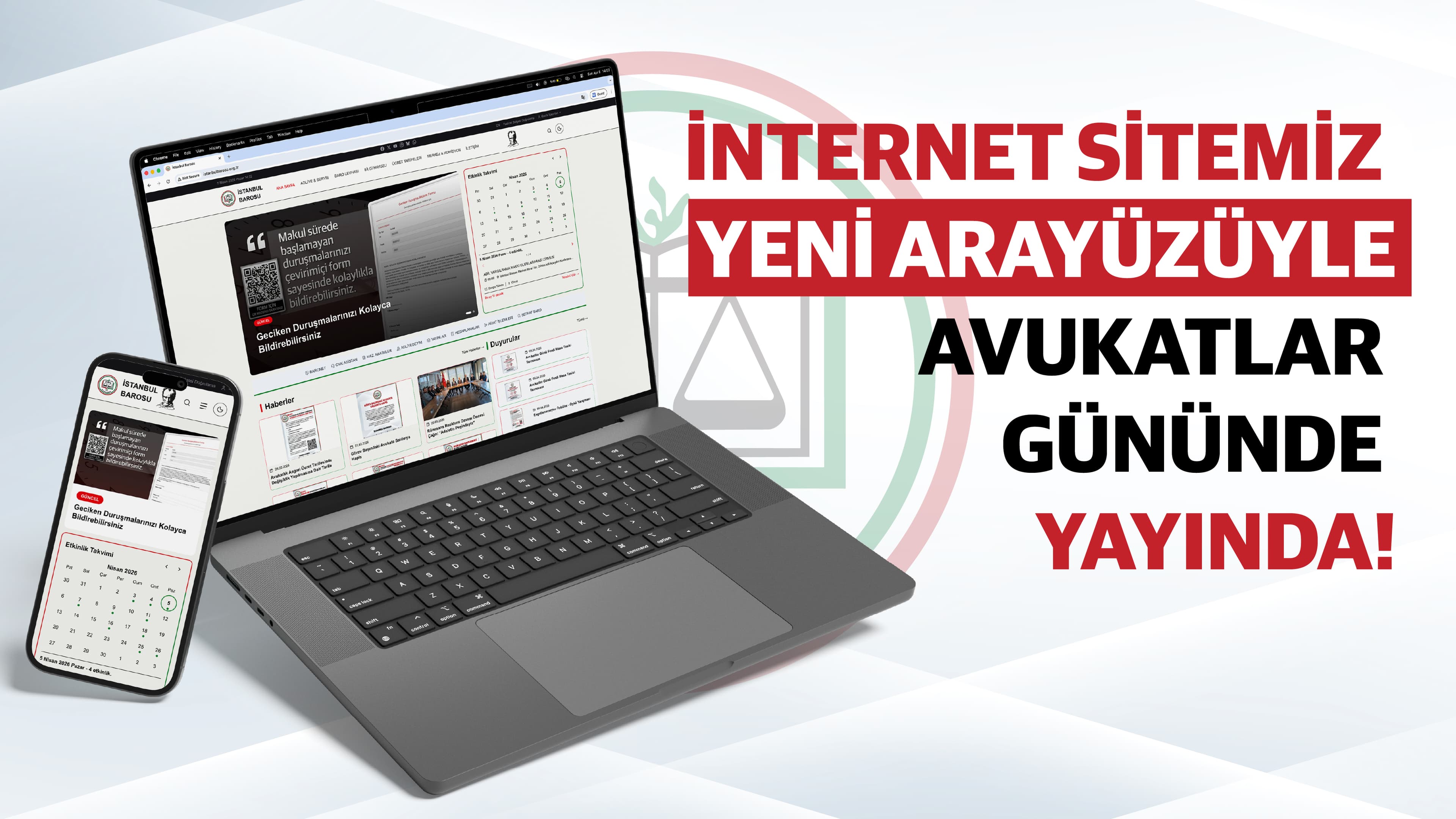 İNTERNET SİTEMİZ YENİ ARAYÜZÜYLE AVUKATLAR GÜNÜNDE YAYINDA!