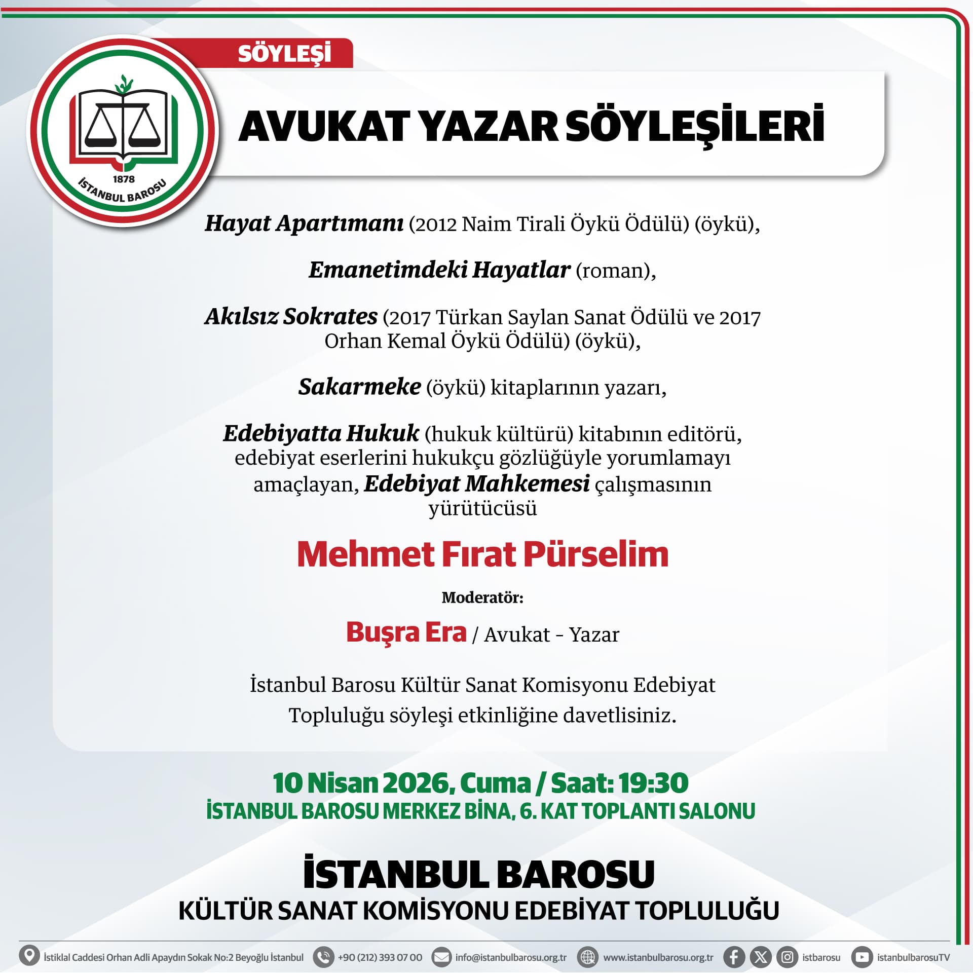 AVUKAT YAZAR SÖYLEŞİLERİ