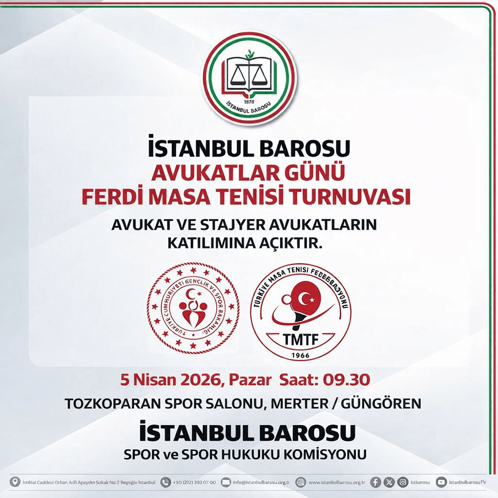 Avukatlar Günü Ferdi Masa Tenisi Turnuvası