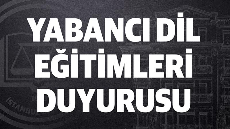 Yabancı Dil Eğitimlerimiz Başlıyor!