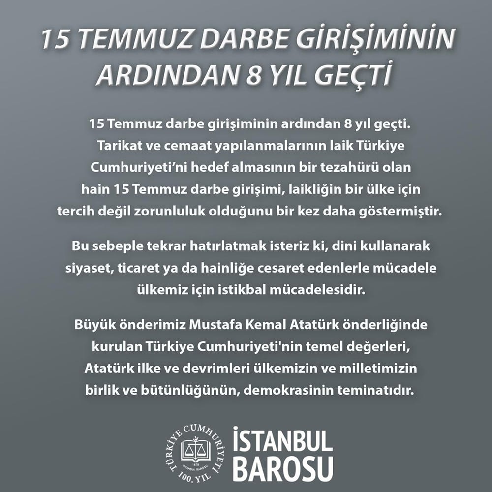 15 Temmuz Darbe Girişiminin Ardından 8 Yıl Geçti