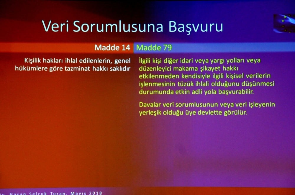 Avrupa Genel Veri Koruma Tüzüğü ve KVKK - 84