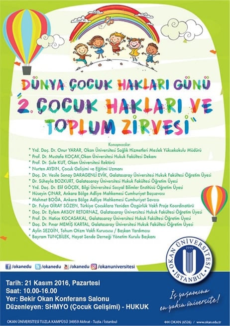 Dünya Çocuk Hakları Günü 2. Çocuk Hakları ve Toplum Zirvesi