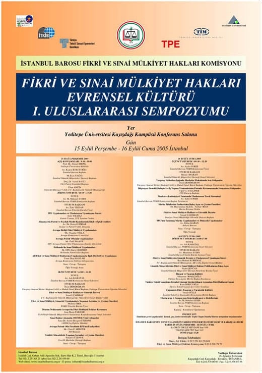 Fikri Ve Sınai Mülkiyet Hakları Evrensel Kültürü 1. Uluslararası Sempozyumu