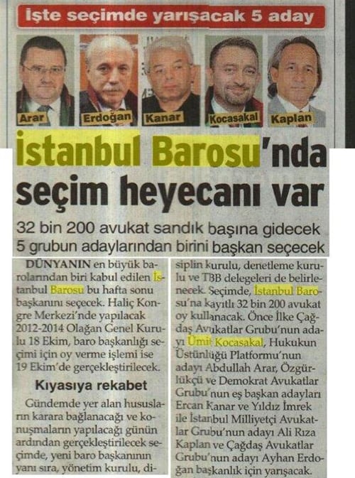 Ümit Kocasakal İstanbul Barosu Başkanlığına Yeniden Seçildi 

 - 426