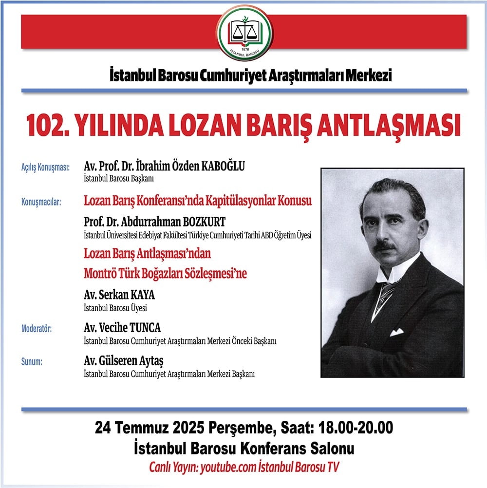 102. Yılında Lozan Barış Antlaşması