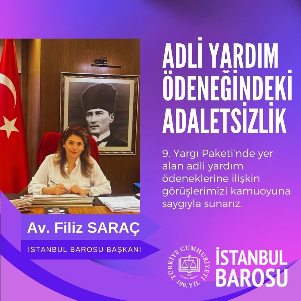 9. Yargı Paketi’ndeki Adli Yardım Ödeneği'nin Paylaştırılmasındaki %30'luk Oran Ölçüsüz ve Orantısız Olup Anayasa’ya Aykırıdır.