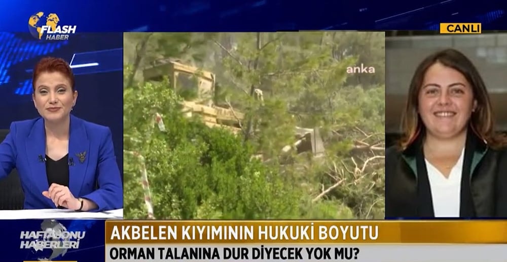 Orman kıyımına karşı Akbelen'e giden Genel Sekreterimiz Av. Burcu Öztoprak Alsulu, Flash TV yayınına katıldı