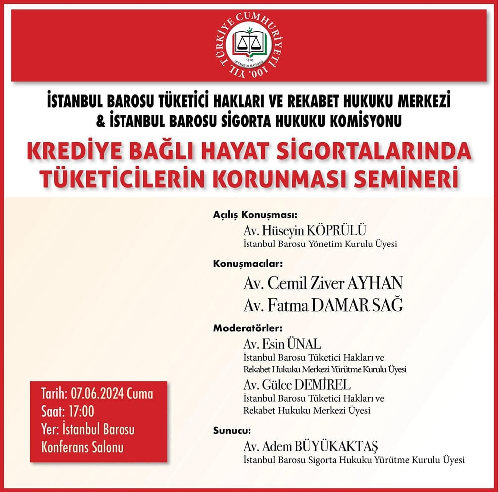Krediye Bağlı Hayat Sigortalarında Tüketicilerin Korunması Semineri