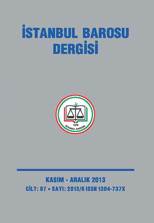 İstanbul Barosu Dergisi 2013-6 Kasım-Aralık Sayısı Çıktı
 - 1