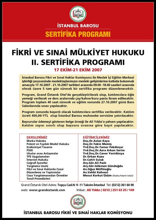 Fikri Ve Sınaî Haklar Komisyonu Iı. Sertifika Programı