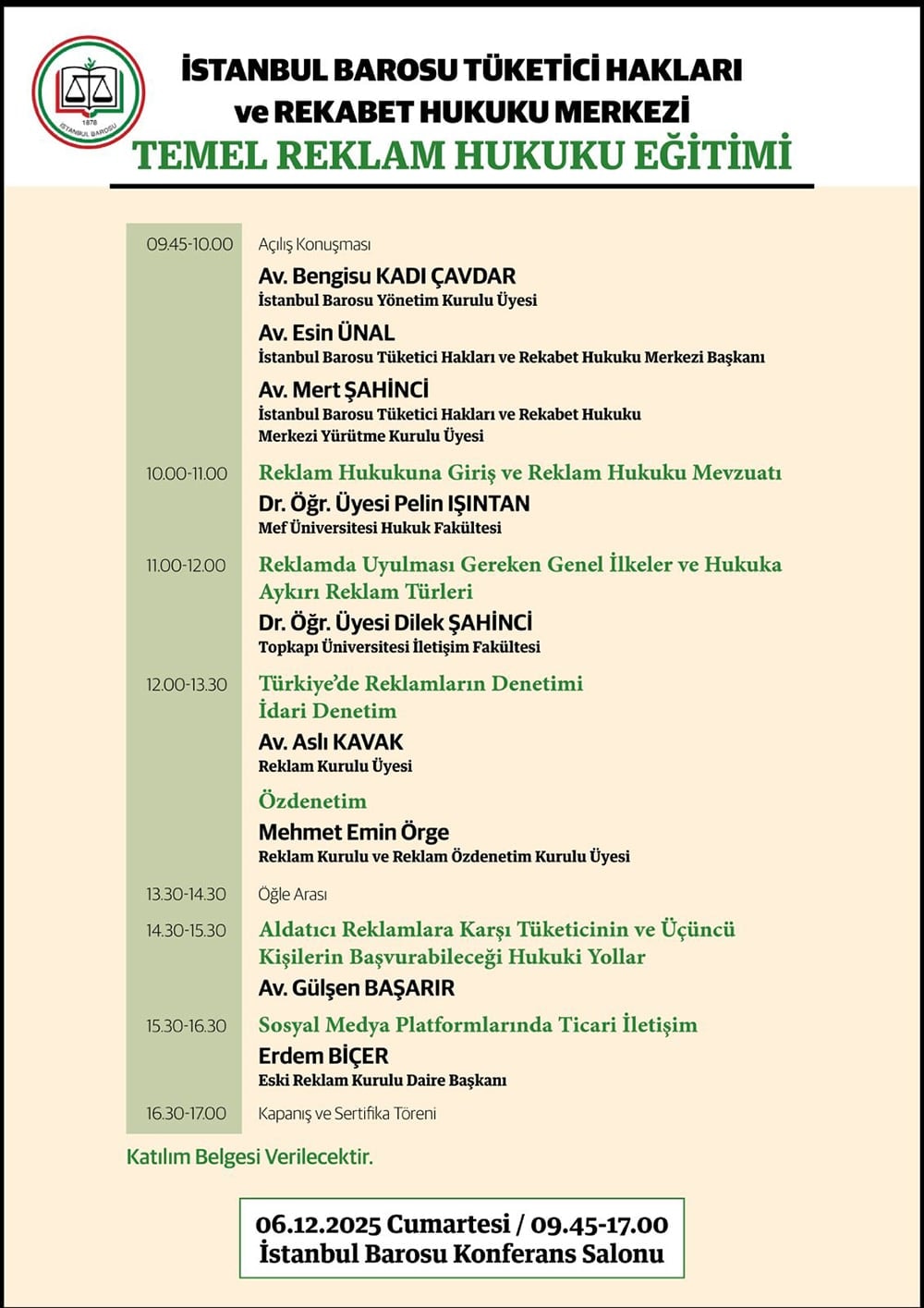 Temel Reklam Hukuku Eğitimi