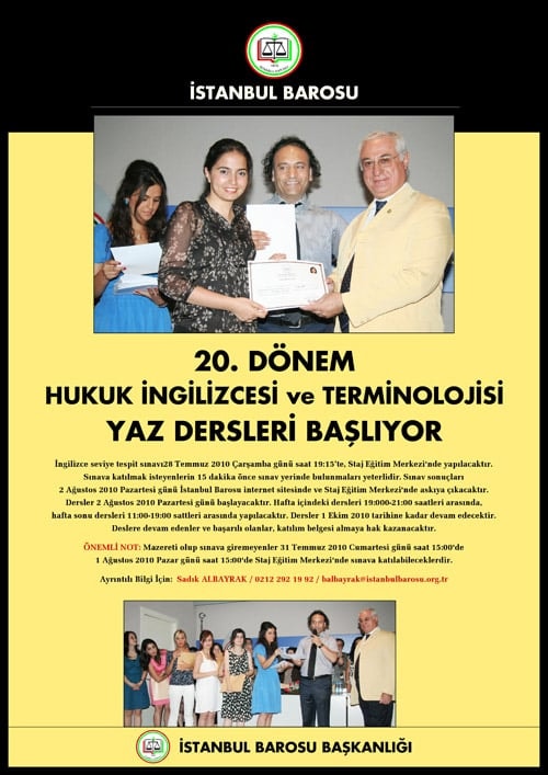 20. Dönem Hukuk İngilizcesi Ve Terminolojisi Yaz Dersleri Başlıyor - 2