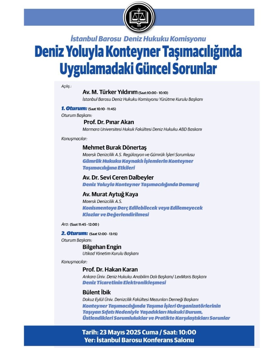 Deniz Yoluyla Konteyner Taşımacılığında Uygulamadaki Güncel Sorunlar