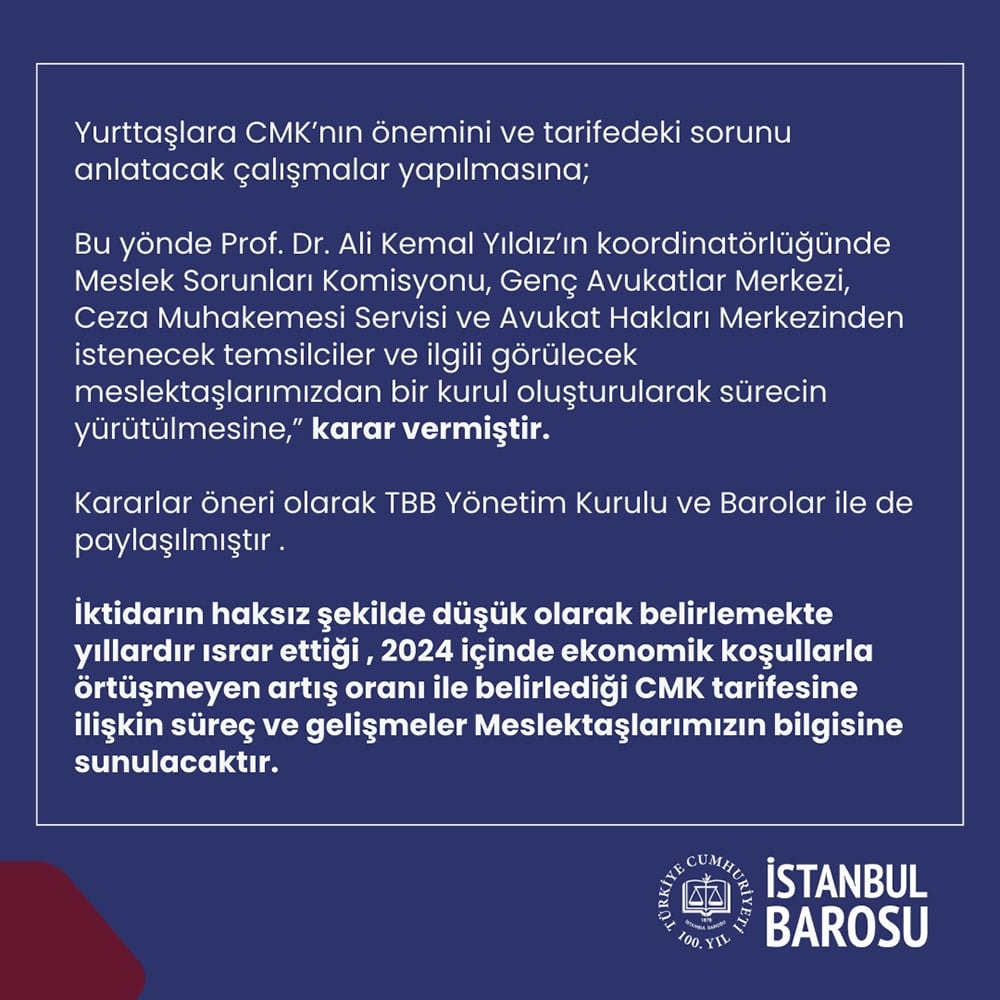 CMK Ücret Tarifesini Kabul Etmiyoruz! - 2
