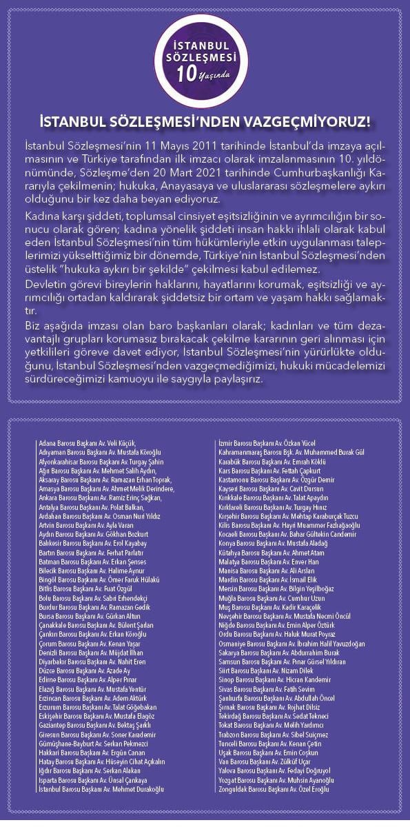 İstanbul Sözleşmesi'nden Vazgeçmiyoruz!