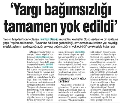 İstanbul Barosu'nun Protestosu Kamuoyunda Geniş Yankı Yarattı - 3