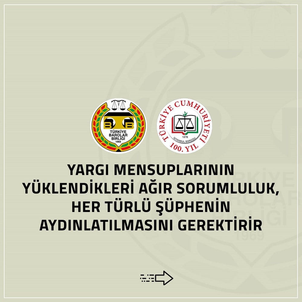 Yargı Mensuplarının Yüklendikleri Ağır Sorumluluk, Her Türlü Şüphenin Aydınlatılmasını Gerektirir