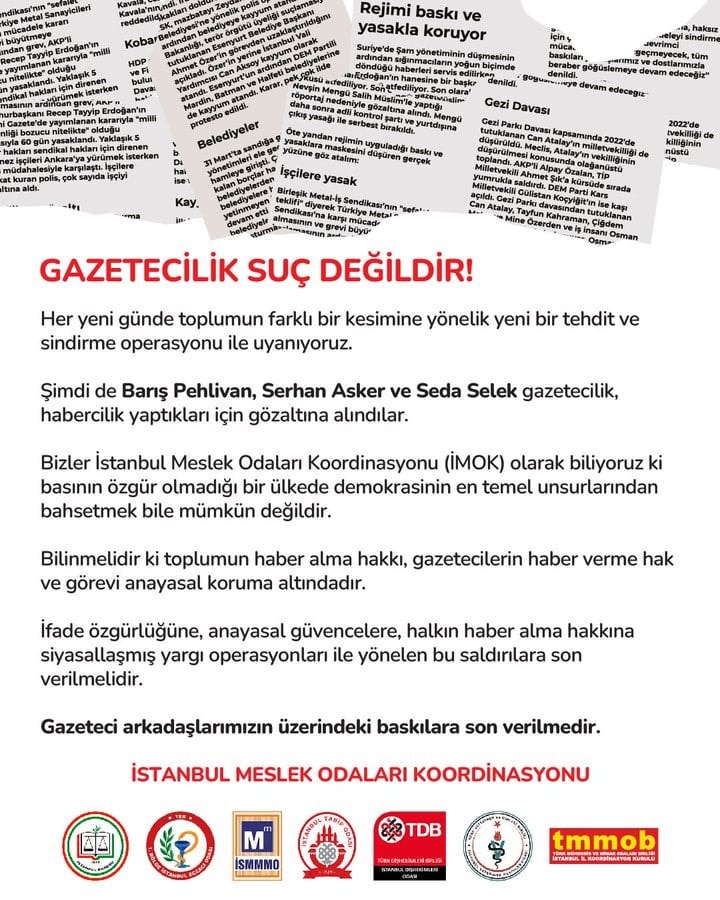Gazetecilik Suç Değildir!