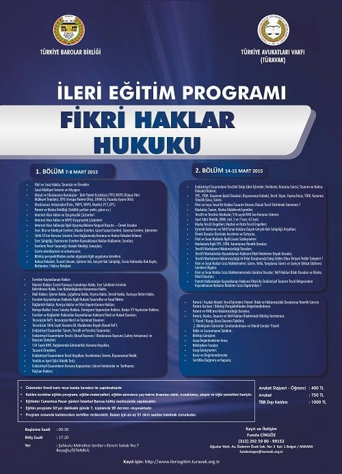 Fikri Haklar Hukuku İleri Eğitim Programı