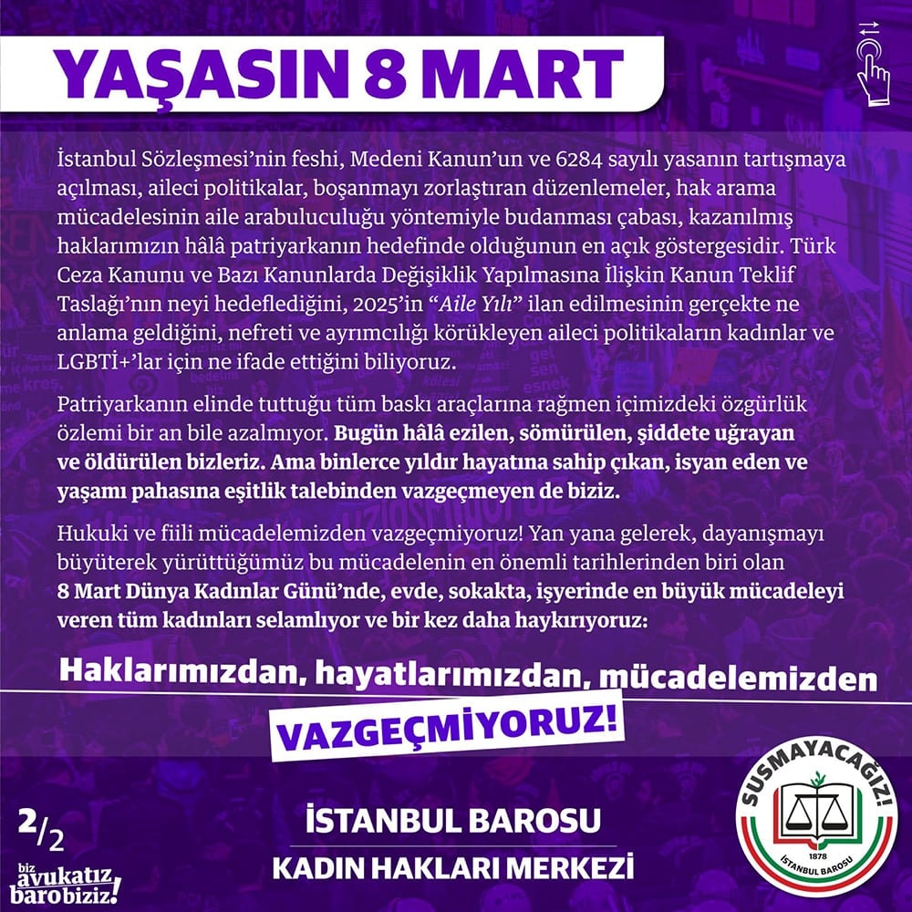 8 Mart Dünya Kadınlar Günü Basın Açıklaması - 2
