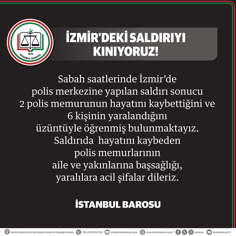 İzmir'deki Saldırıyı Kınıyoruz!