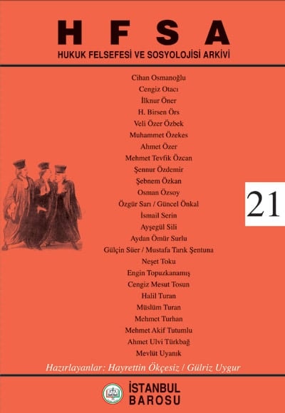 Hukuk Felsefesi Ve Sosyolojisi Arkivi’Nin Dört Yeni Sayısı Çıktı - 3