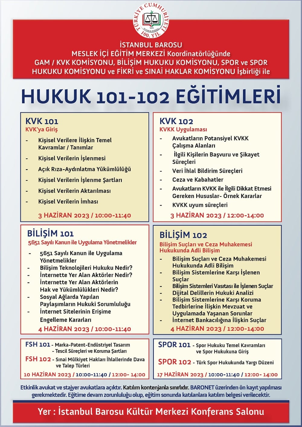 Hukuk 101-102 Eğitimleri