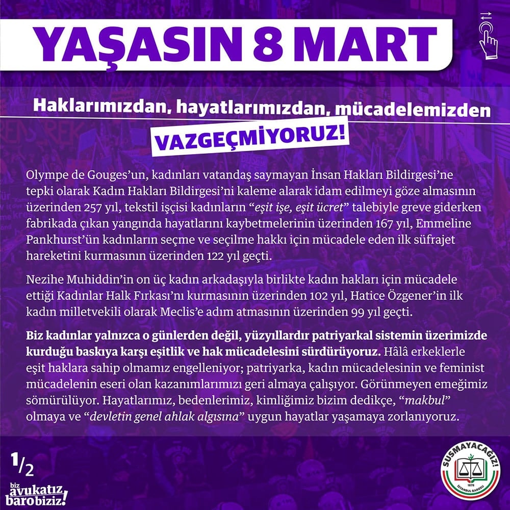 8 Mart Dünya Kadınlar Günü Basın Açıklaması - 1