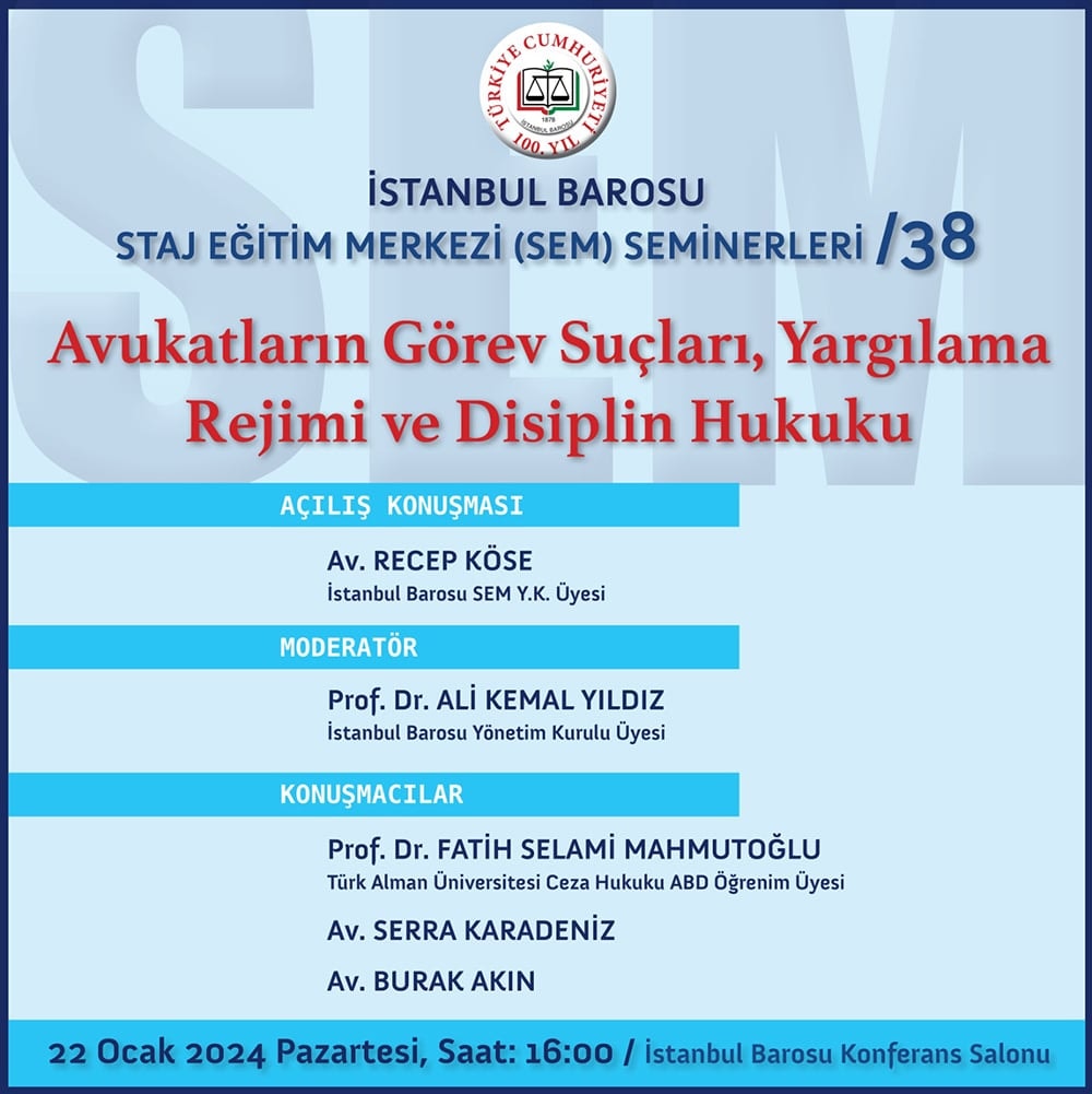 Avukatların Görev Suçları, Yargılama Rejimi ve Disiplin Hukuku