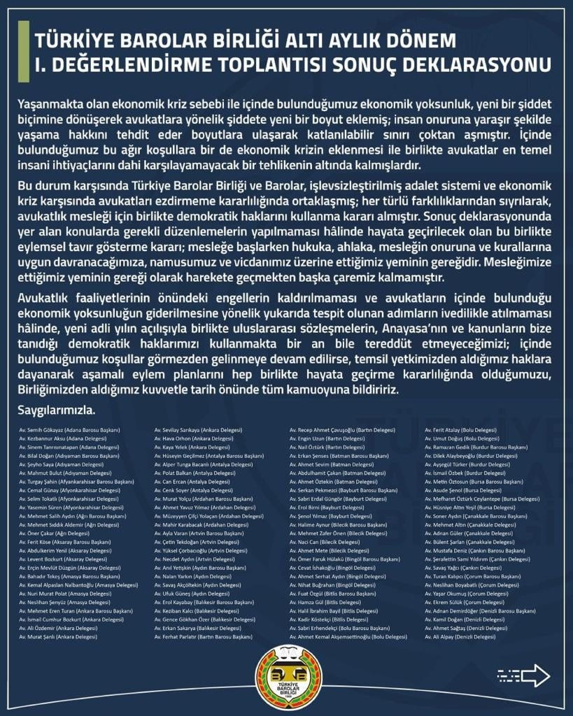 TBB Altı Aylık Dönem I. Değerlendirme Toplantısı Sonuç Deklarasyonu - 3