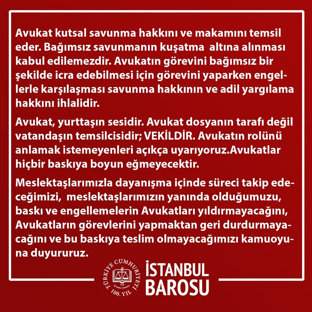 Bağımsız Savunmayı Temsil Eden Avukatlar Engellenemez - 3