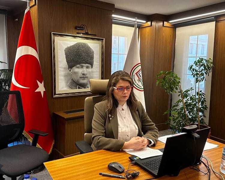 Başkanımız Av. Filiz Saraç Filistin Barosu Başkanı Av. Fadi Abbas ile Görüştü