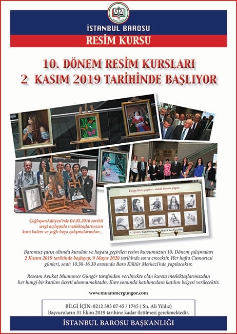 10. Dönem Resim Kurları Ekim Ayında Başlıyor