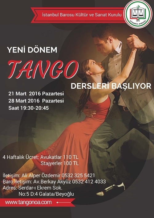Yeni Dönem Tango Dersleri Başlıyor
