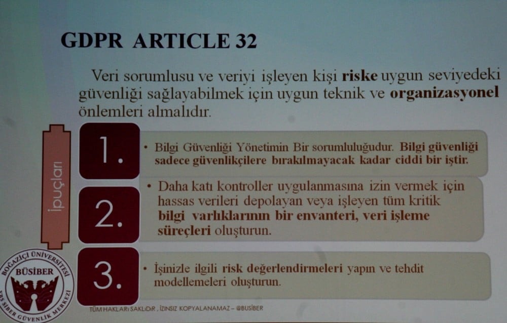 Uygulama İçin Kişisel Verilerin Korunması - 22