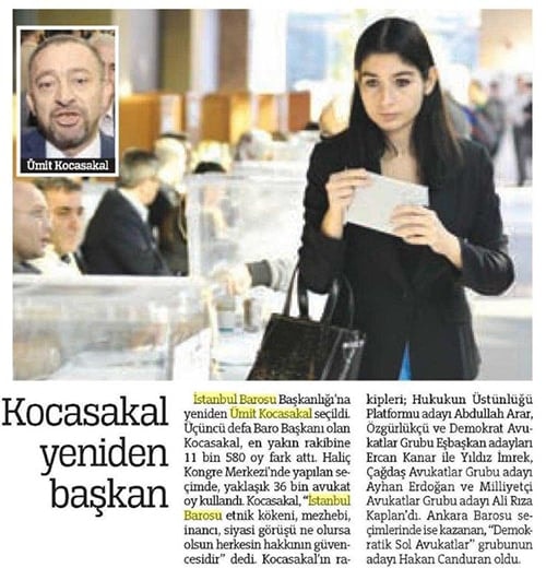 Ümit Kocasakal İstanbul Barosu Başkanlığına Yeniden Seçildi 

 - 430