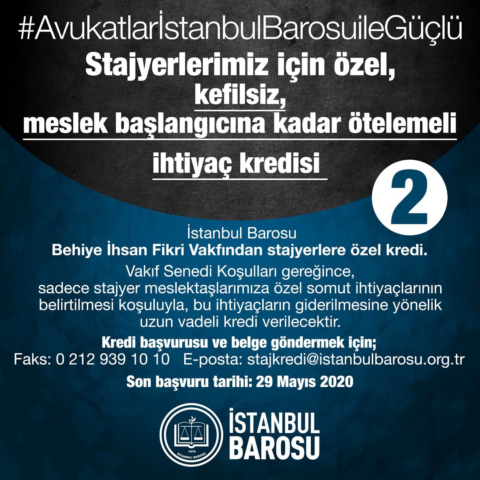 Stajyerlerimiz İçin Özel, Kefilsiz, Meslek Başlangıcına Kadar Ötelemeli İhtiyaç Kredisi - 1