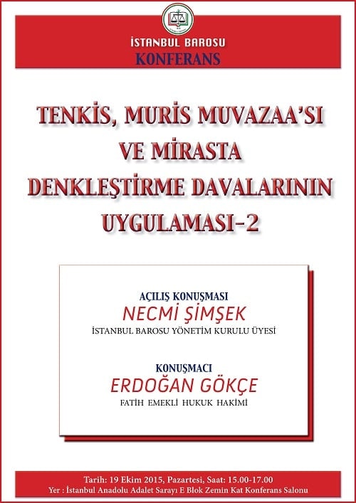 Tenkis, Muris Muvazaa'sı Ve Mirasta Denkleştirme Davalarının Uygulaması - 2
