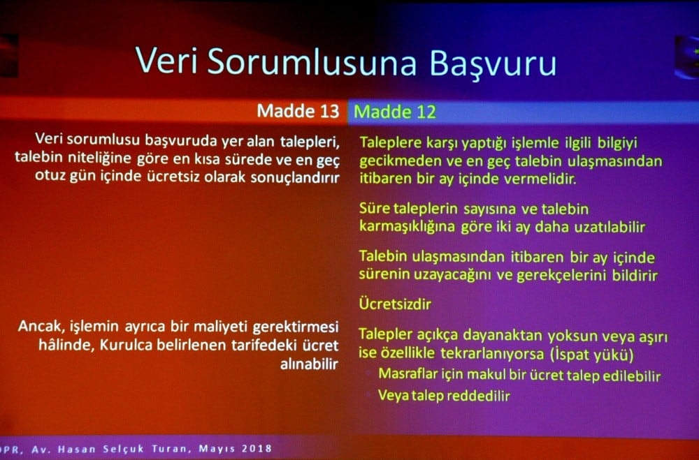 Avrupa Genel Veri Koruma Tüzüğü ve KVKK - 81