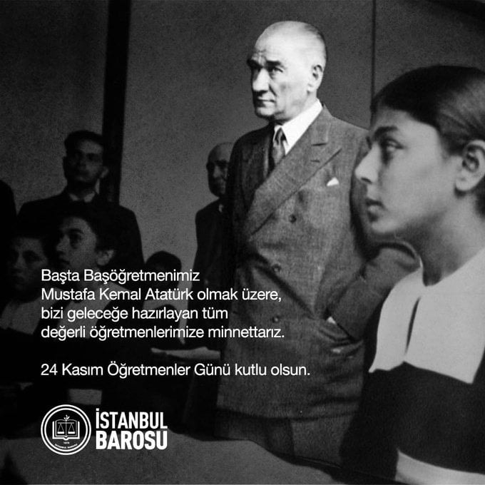 24 Kasım Öğretmenler Günü Kutlu Olsun