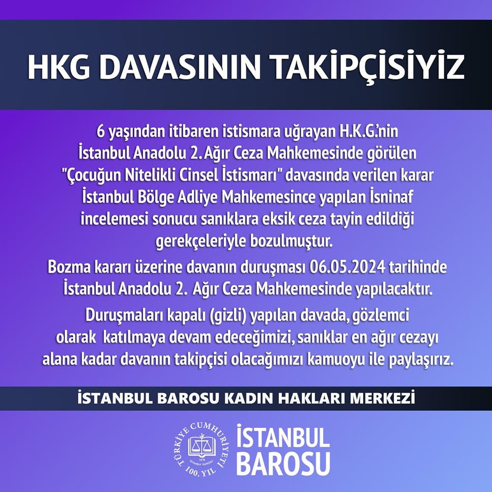 H.K.G. Davasının Takipçisiyiz