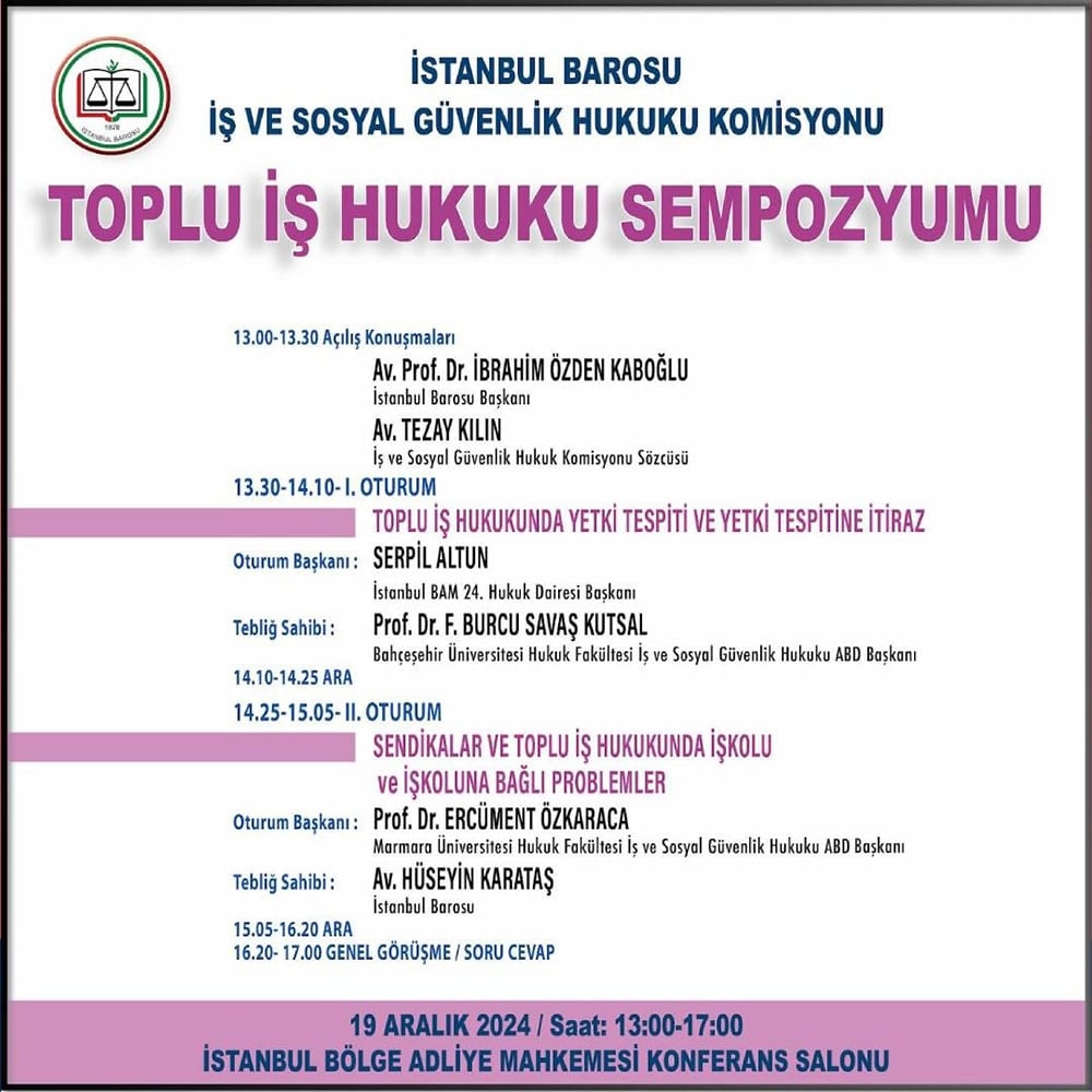 Toplu İş Hukuku Sempozyumu
