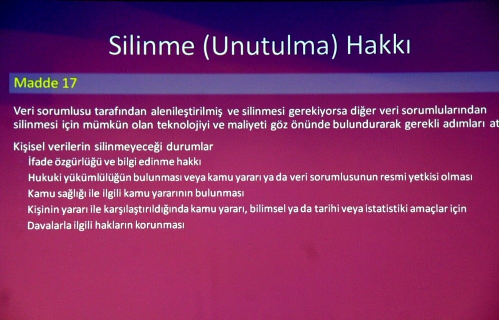 Avrupa Genel Veri Koruma Tüzüğü ve KVKK - 70