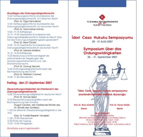 Kültür Üniversitesi "İdari Ceza Hukuku" Sempozyumu - 3