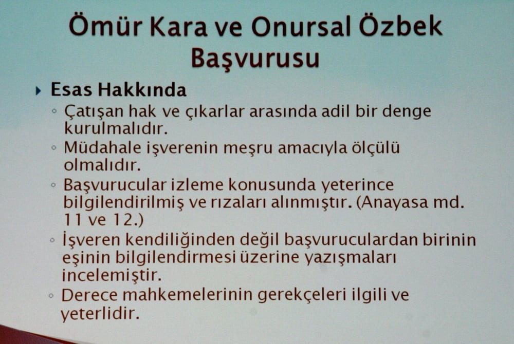 İş Yerinde İşçinin İşveren Tarafından İzlenmesi ve Denetlenmesi - 47