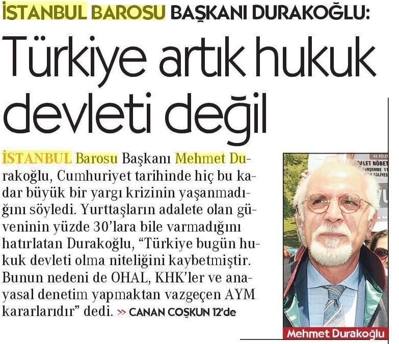 Türkiye Artık Hukuk Devleti Değil - 1