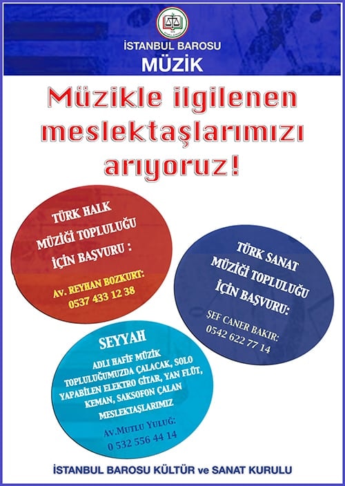 Müzikle İlgilenen Meslektaşlarımıza Çağrı
 - 1
