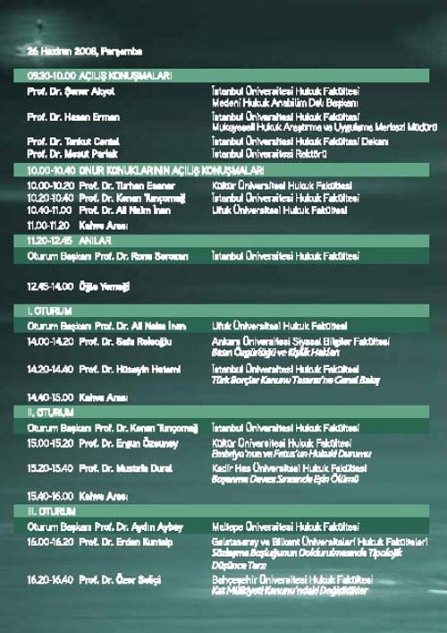 Medeni Hukuk Hocalarına Saygı Günleri - 4